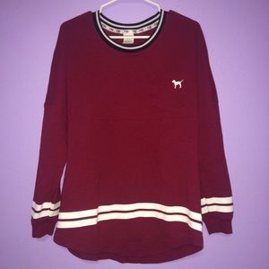 🔥FINAL SALE🔥 VS PINK Varsity Crew Top